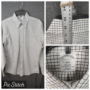 Brooks Brothers 1818 Regent Non Iron Button Dress Shirt Mens 15 32 White Supima